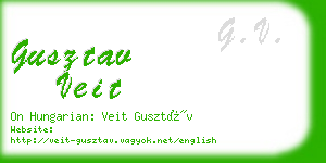 gusztav veit business card